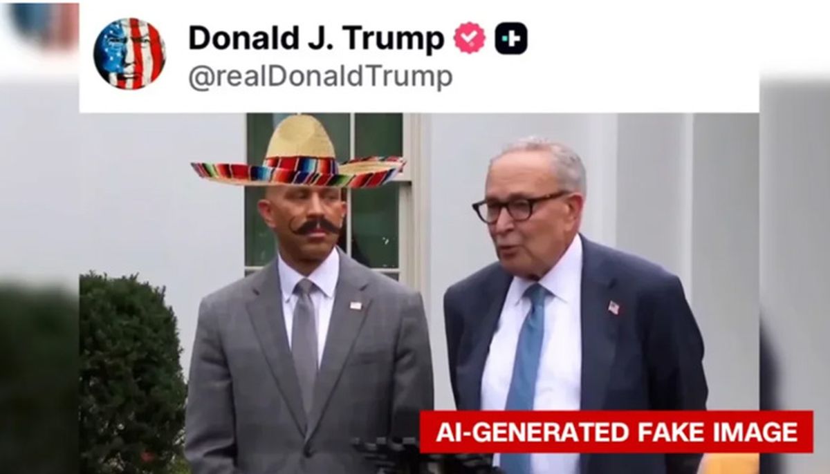 Claudia Sheinbaum respondió al video generado por IA publicado por Donald Trump en X, que despertó polémica en México y Estados Unidos. X/@realDonaldTrump Claudia Sheinbaum respondió al video generado por IA publicado por Donald Trump en X, que despertó polémica en México y Estados Unidos. X/@realDonaldTrump