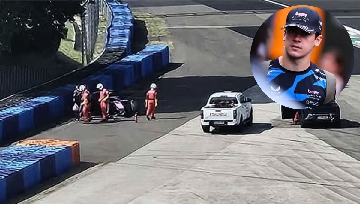 Franco Colapinto sufrió un accidente que obligó a que sea hospitalizado