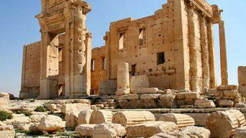 Las imágenes que confirman la destrucción del templo de Bel, el más emblemático de Palmira, a manos de EI