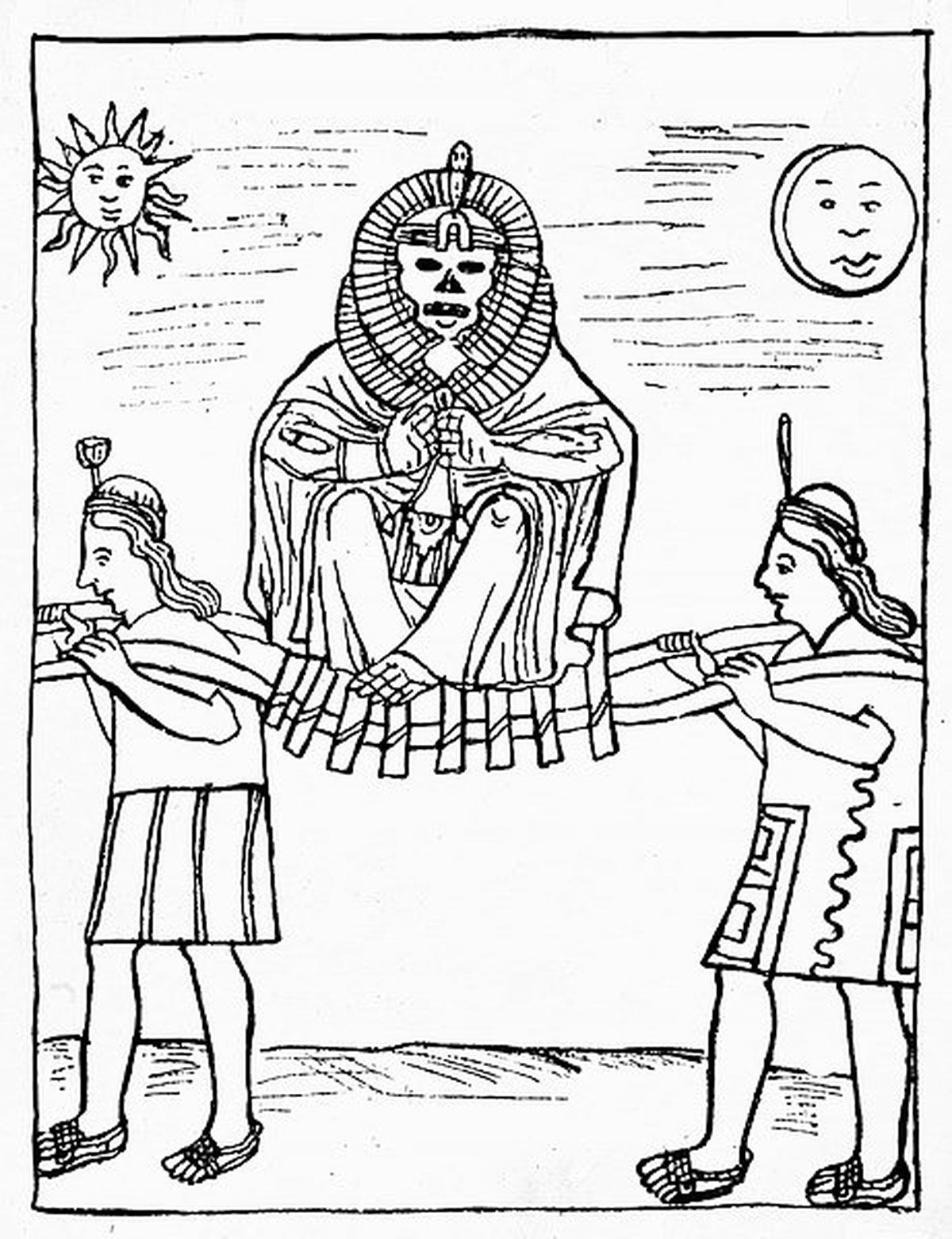 El culto a las momias incas, según las ilustraciones de Felipe Guamán Poma de Ayala.