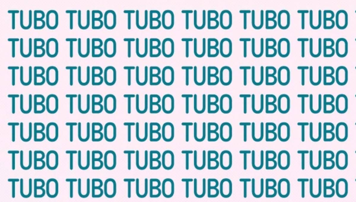 Solo una mente brillante puede hallar la palabra TUVO en 3 segundos