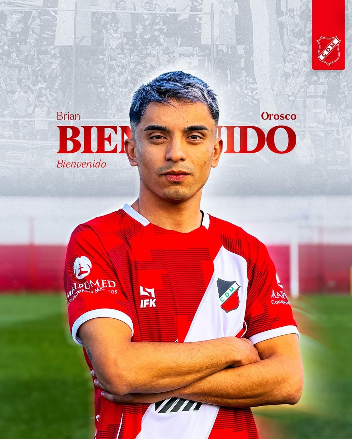 Brian Orosco fue presentado en el Deportivo Maip&uacute;.&nbsp;