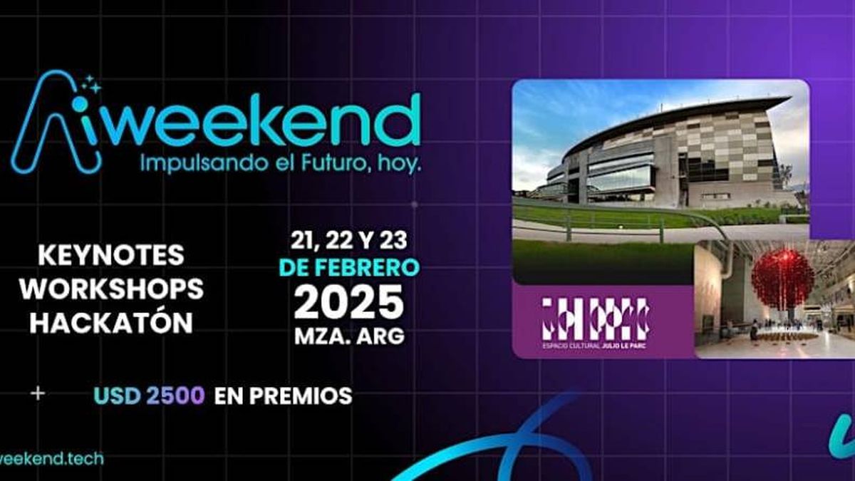 Más de 10 líderes provinciales, nacionales e internacionales compartirán su visión en AI Weekend.
