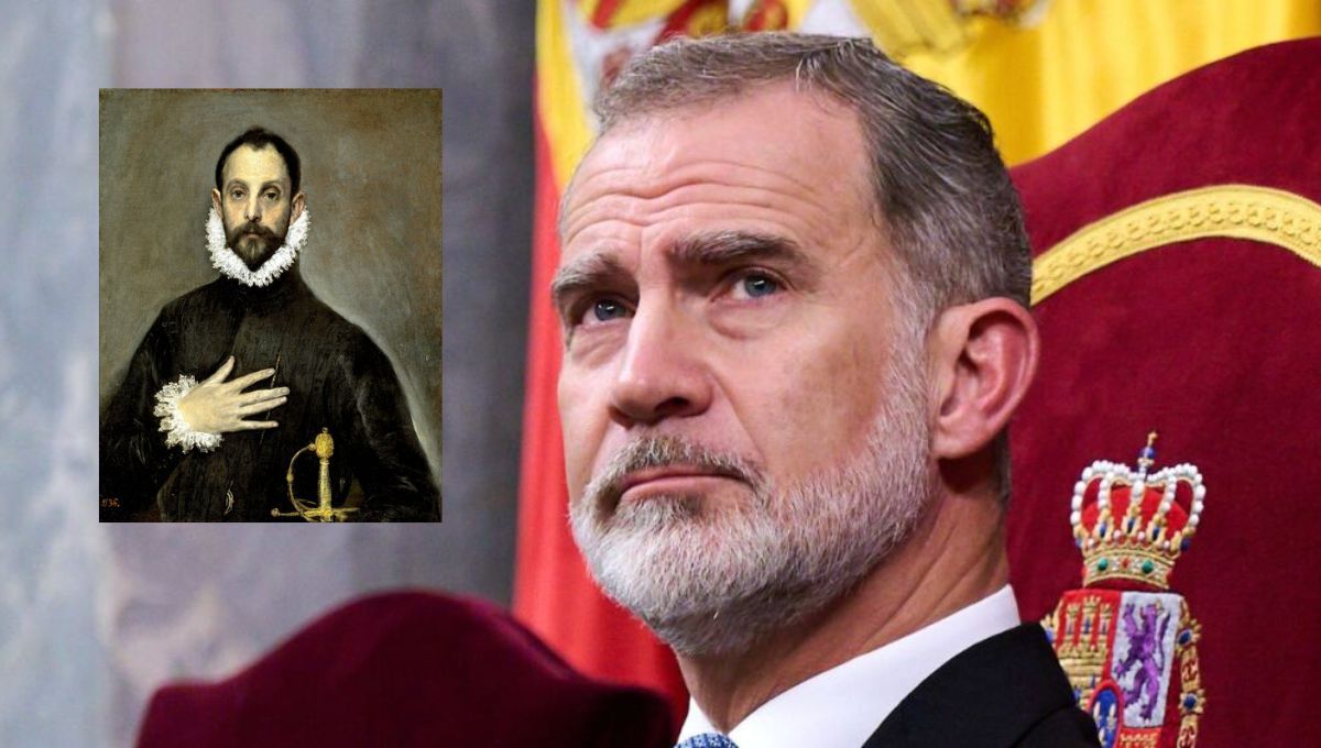 Así se vería el rey Felipe VI si fuera el protagonista del cuadro Caballero de la mano en el pecho