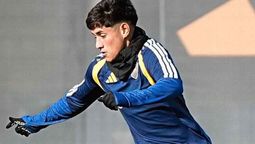 Tomás Aranda sufrió una lesión durante el entrenamiento de Boca.&nbsp;