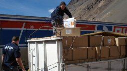 Camiones en el paso a Chile. Imagen ilustrativa.