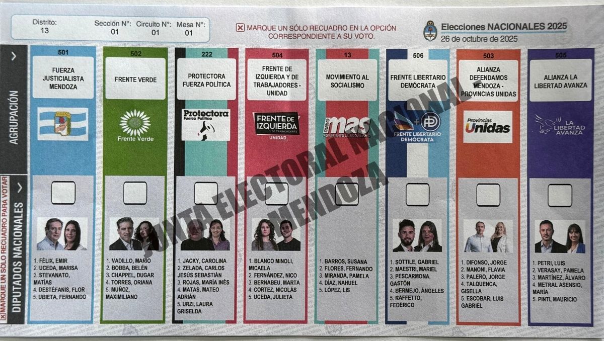 En estas elecciones legislativas del 26 de octubre habrá dos boletas únicas de papel, una provincial y otra nacional para elegir a los candidatos a diputados nacionales.  En estas elecciones legislativas del 26 de octubre habrá dos boletas únicas de papel, una provincial y otra nacional para elegir a los candidatos a diputados nacionales.