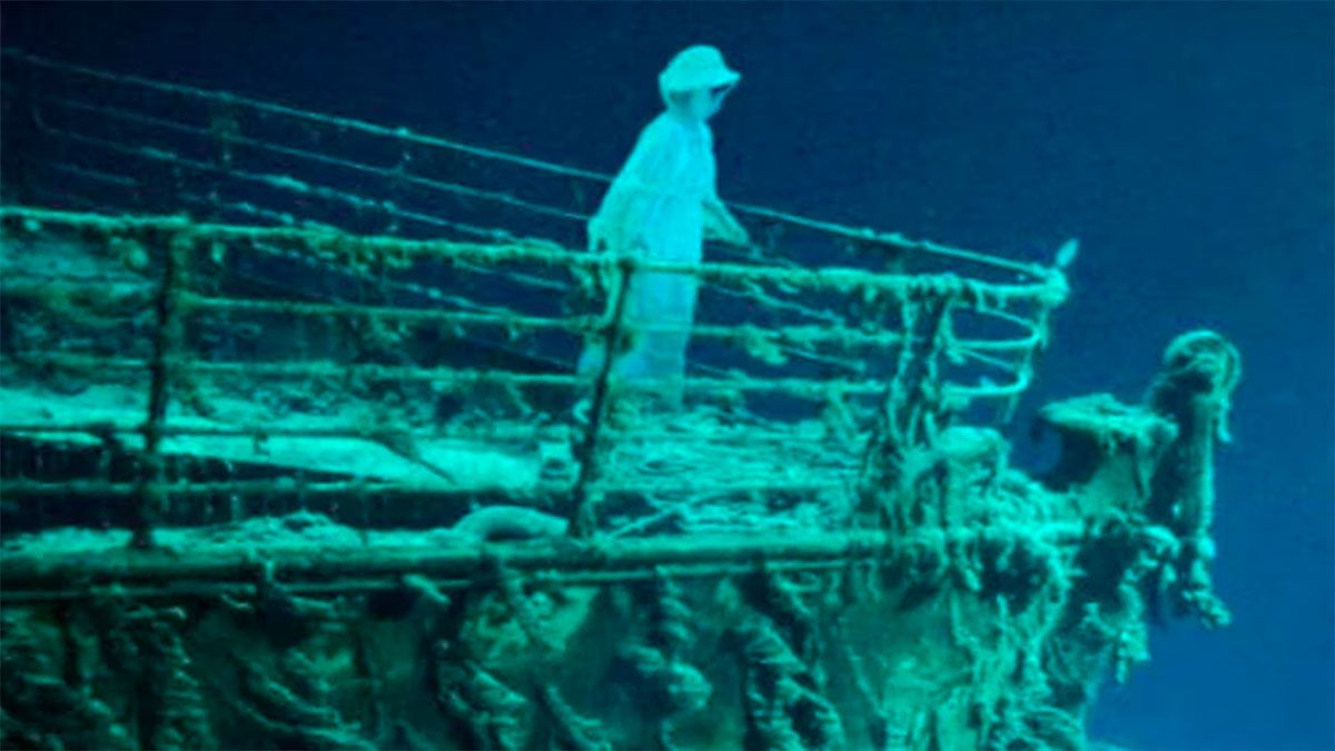 James Cameron y el fallecido Bill Paxton en la expedición submarina para dar con los restos del Titanic. (Netflix).