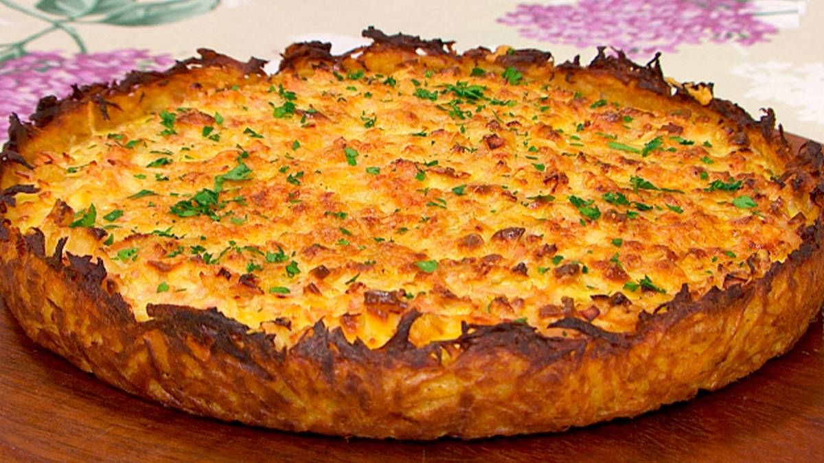 Recetas: tarta de papas para Semana Santa en 20 minutos.