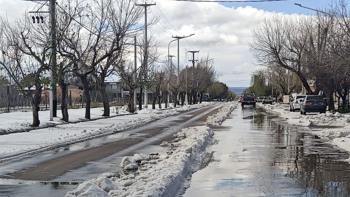 No era nieve, sino granizo. Así se veía la zona urbana de San Carlos el pasado fin de semana. No era nieve, sino granizo. Así se veía la zona urbana de San Carlos el pasado fin de semana.