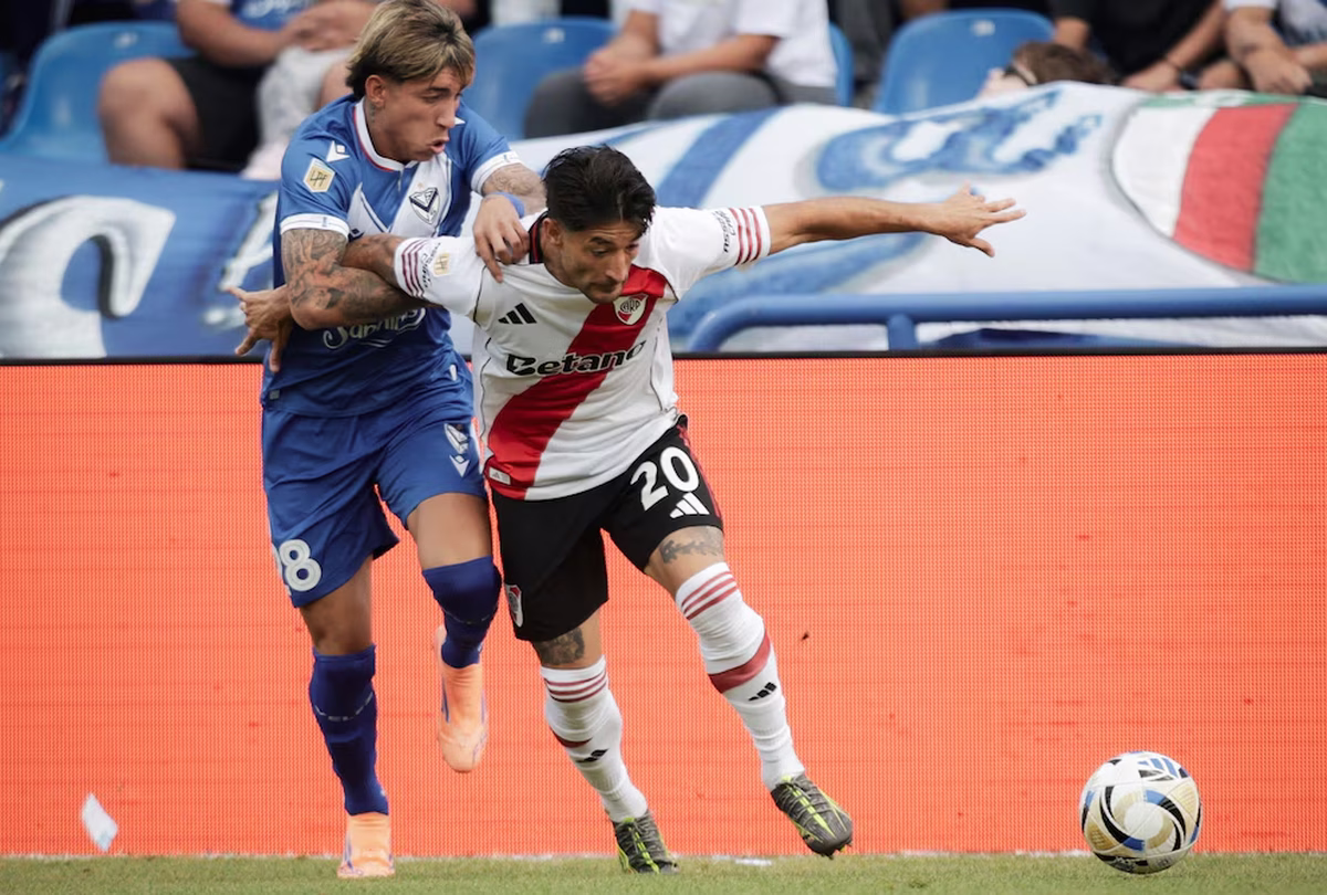 River igualó sin goles ante Vélez, en un partido clave. 
