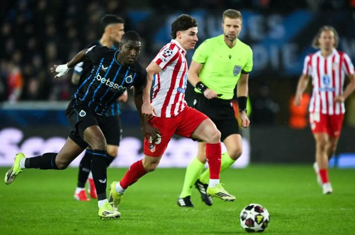 Pese al gol de Juli&aacute;n &Aacute;lvarez, el Atl&eacute;tico de Madrid no pudo con el Brujas.