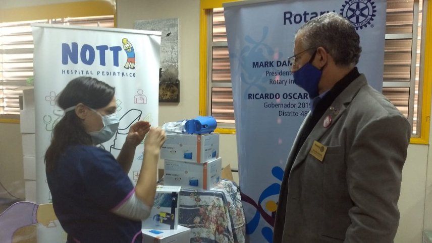 Importante donación de nebulizadores pediátricos para el hospital Notti