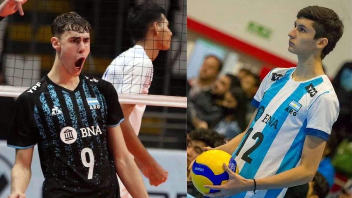 Fausto López y Emiliano Molini son los dos mendocinos que jugarán el Mundial de vóley Sub 21 de China.