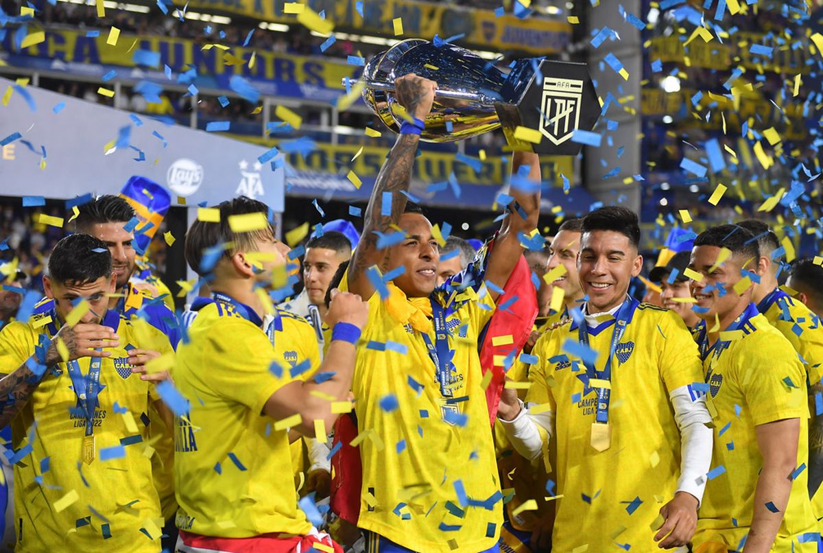 Boca celebró como nunca la obtención de la Liga Profesional.