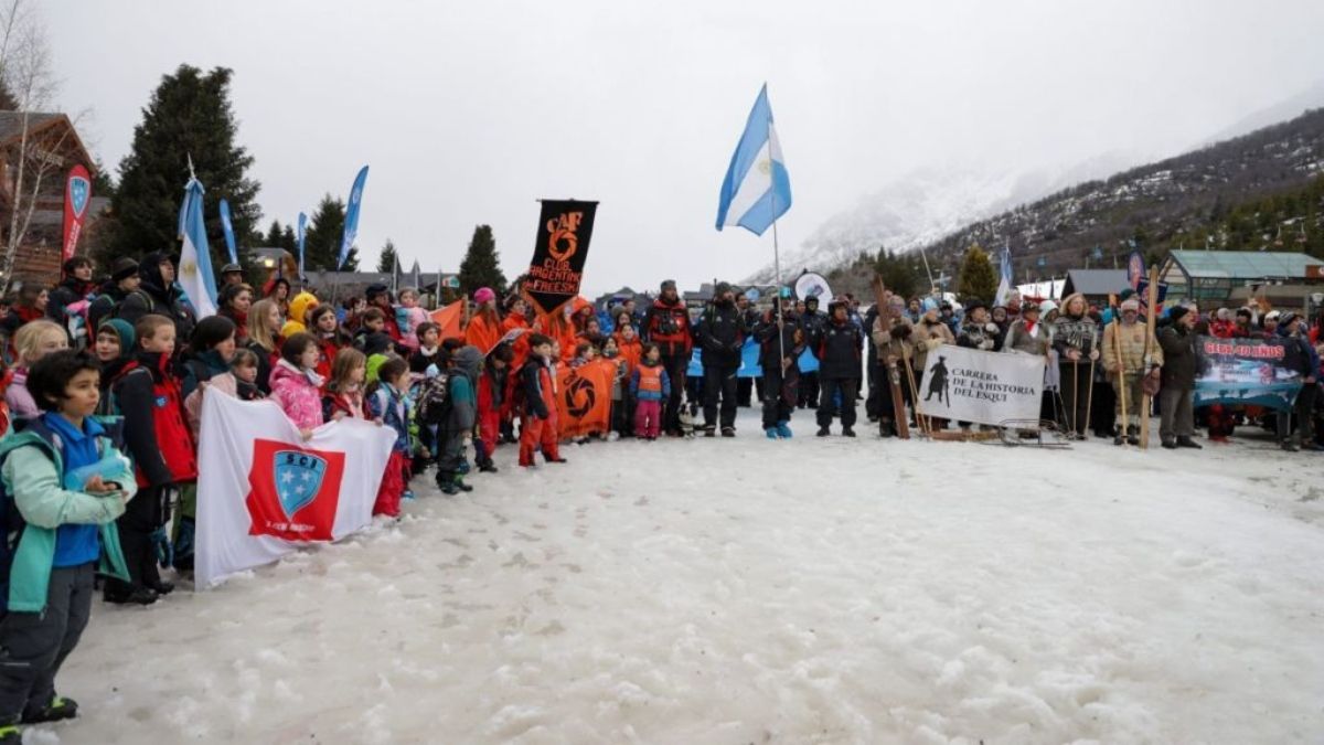 Festejos en Bariloche.