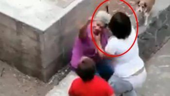 Abuelita defendió a su perro y fue brutalmente golpeada por una joven