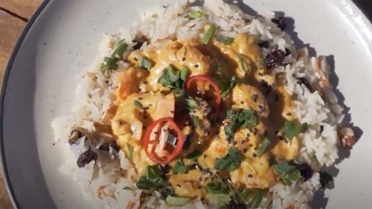 Receta para hacer curry de langostinos