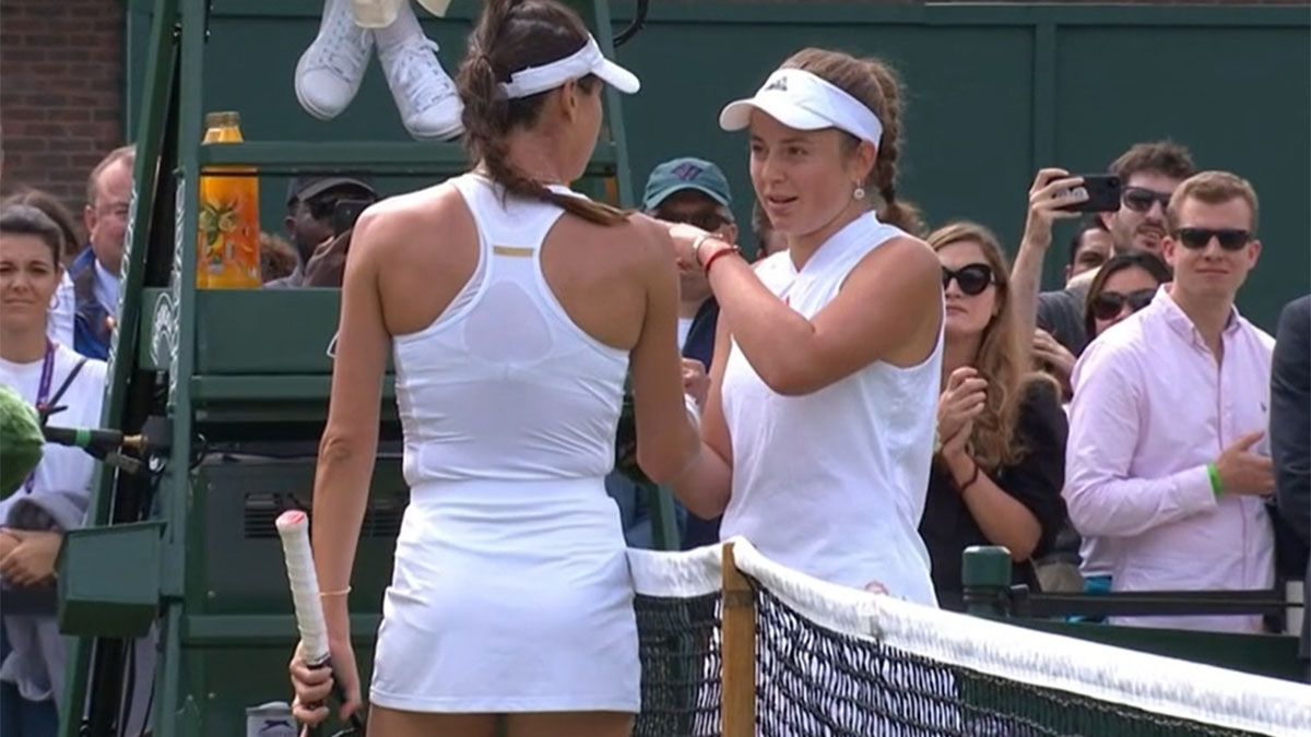 Ajla Tomljanovic y Jelena Ostapenko protagonizaron una ardua pelea en Wimbledon.