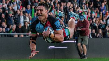 El extraordinario debut de Rodrigo Isgró en Harlequins por la Premiership de Inglaterra