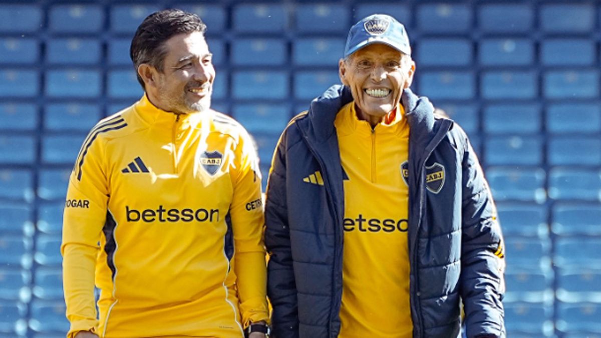 Miguel Ángel regresó sonriente a los entrenamientos.