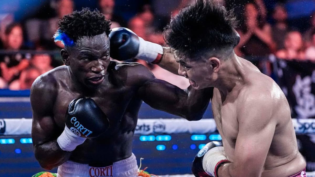 Un gancho ascendente de izquierda de Touba Nianag provocó el knockdown y la fractura de la mandibula de Agustín Chávez en la velada de boxeo del pasado sábado en la FAB.