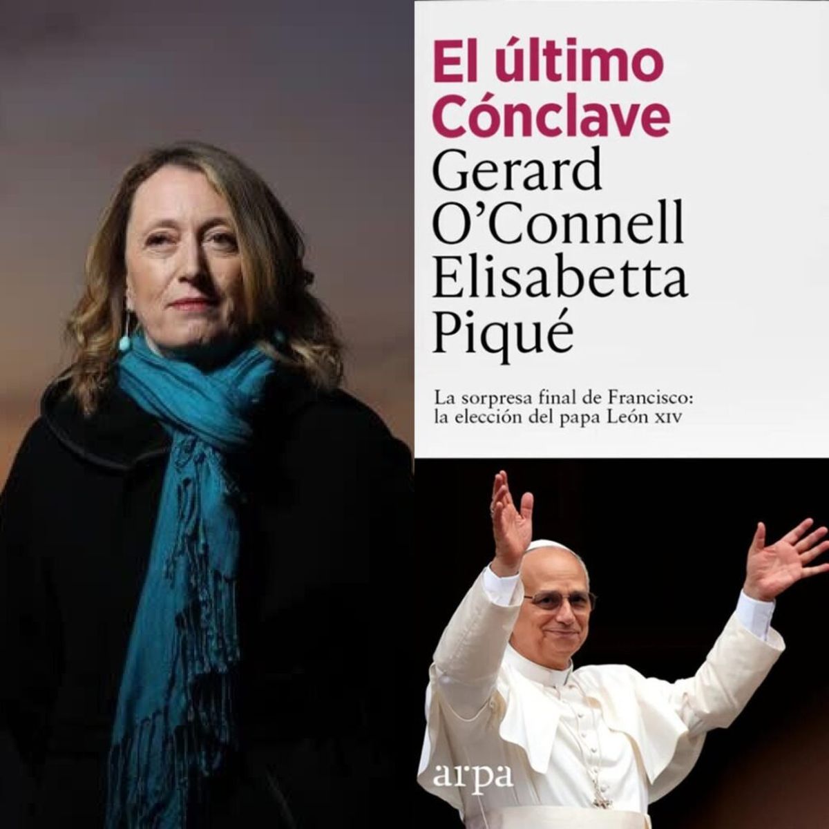 Elisabetta Piqué, autora junto a su esposo de El último cónclave. Elisabetta Piqué, autora junto a su esposo de El último cónclave.