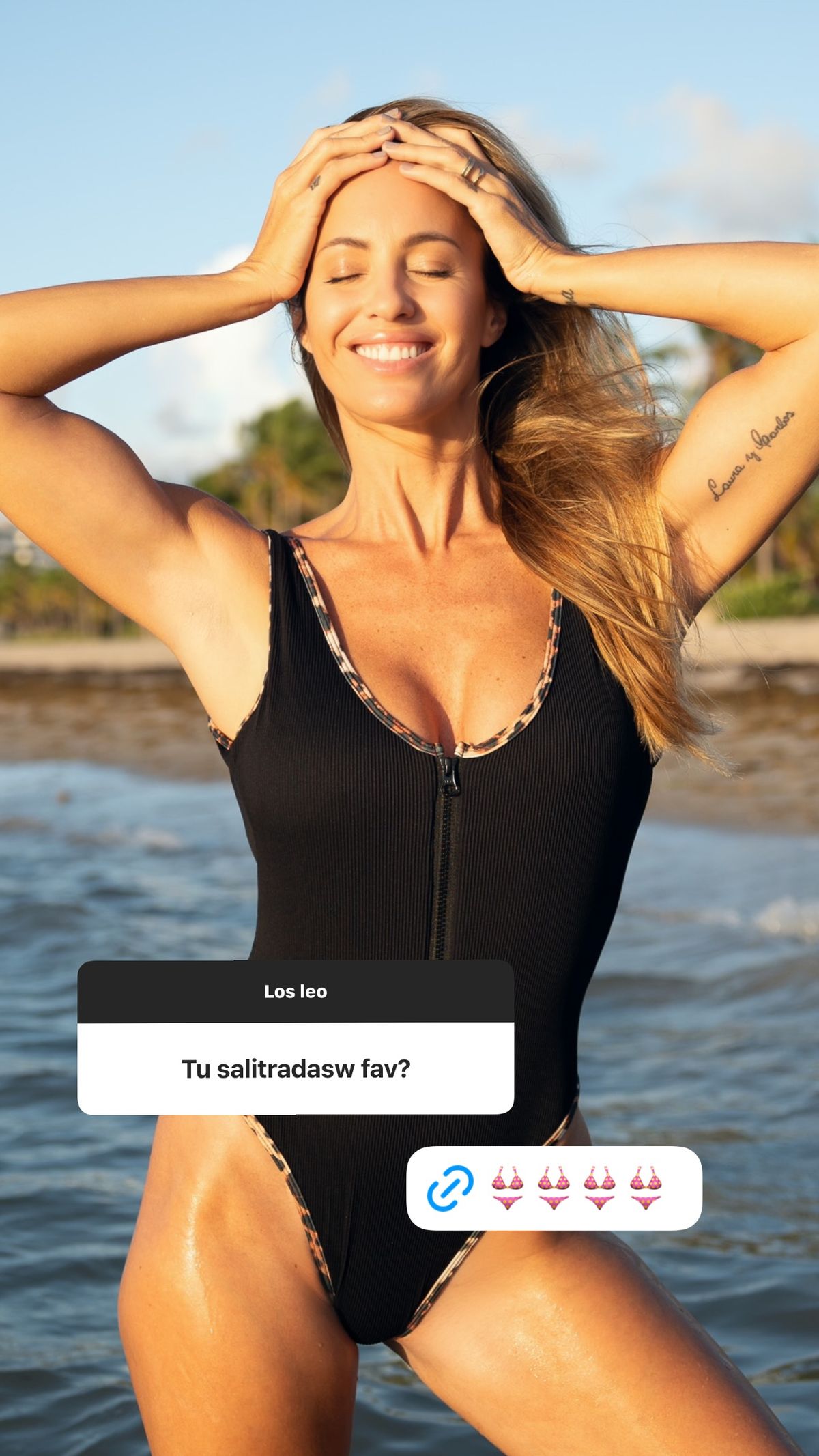 A sus 40 años, Rocío Guirao Díaz estrena enteriza ultra cavada en clave leopardo XS. A sus 40 años, Rocío Guirao Díaz estrena enteriza ultra cavada en clave leopardo XS.