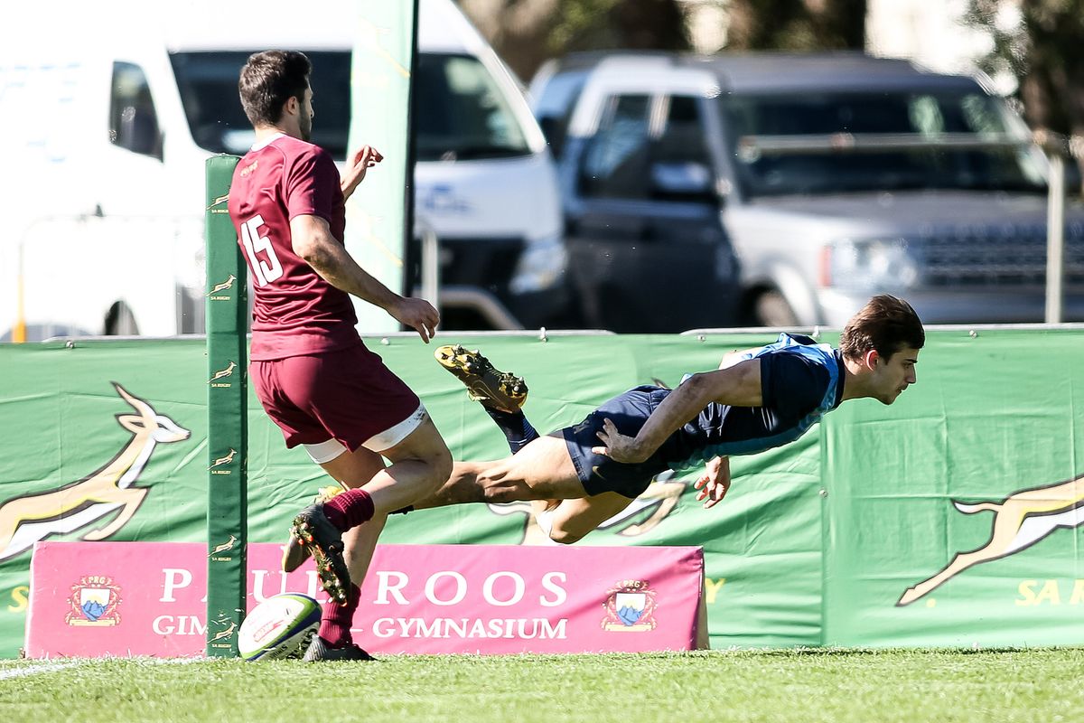 Iñaki Delguy marcó dos tries en la victoria de Los Pumitas.