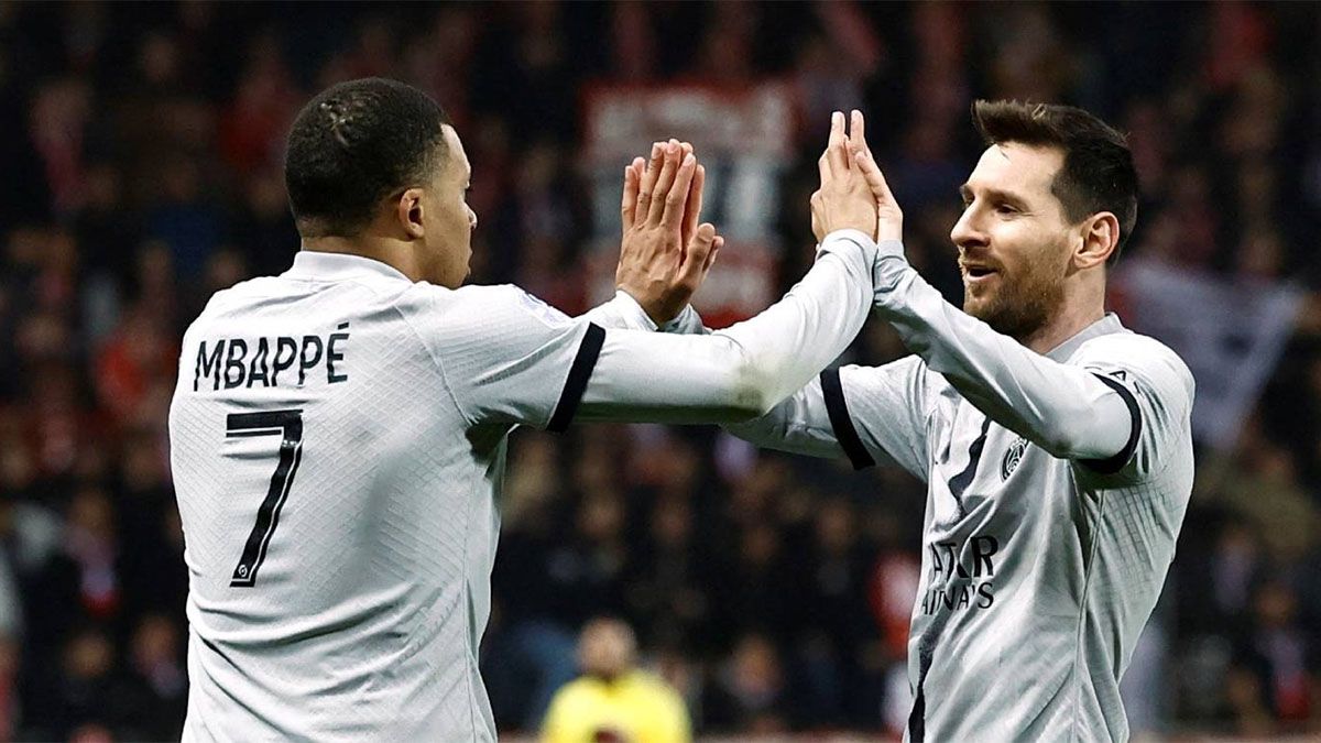 Mbappé y Messi.