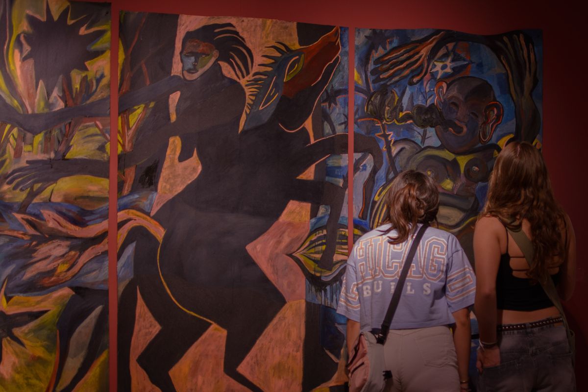 Una obra de arte de grandes dimensiones montó en el MMAMM Florencia Breccia. Una obra de arte de grandes dimensiones montó en el MMAMM Florencia Breccia.