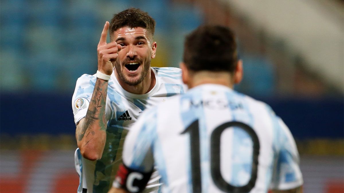 Rodrigo De Paul ha formado dentro de la cancha una sociedad excelente con Lionel Messi.