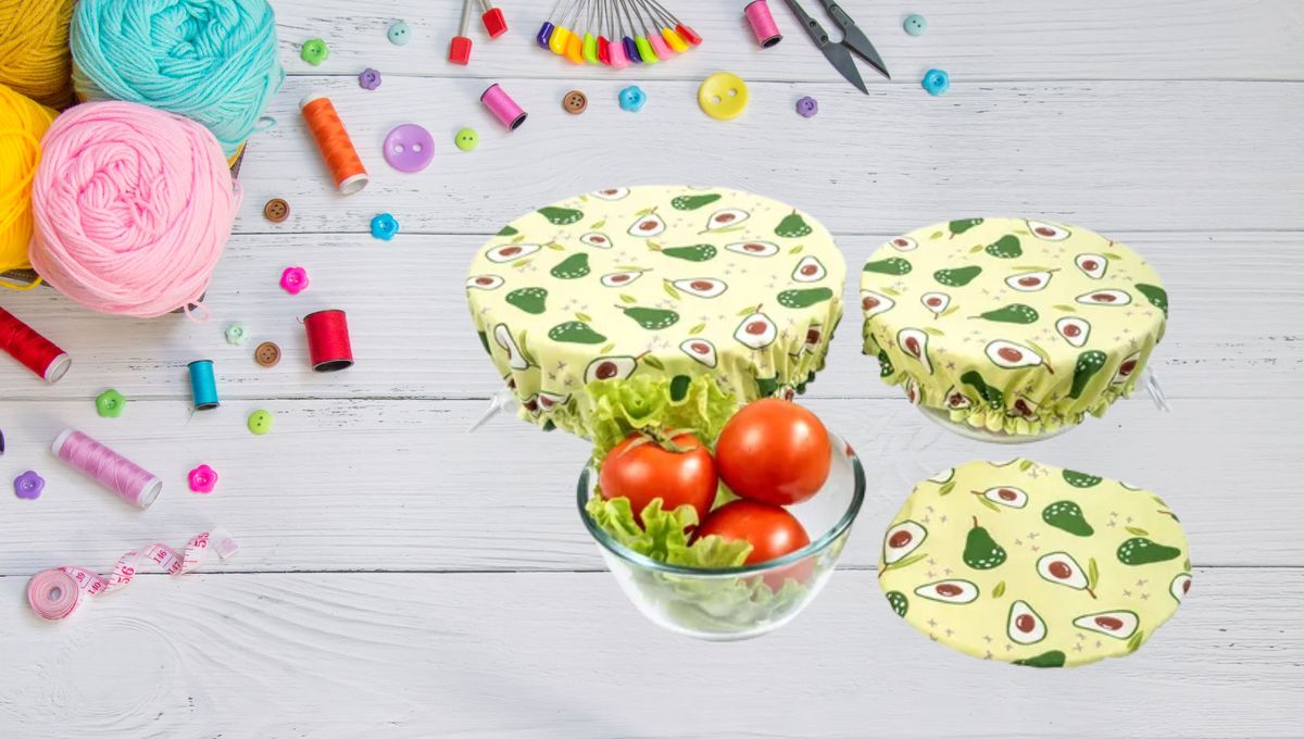 Puedes realizar varias fundas y tenerlas siempre a mano para cubrir los alimentos.&nbsp;