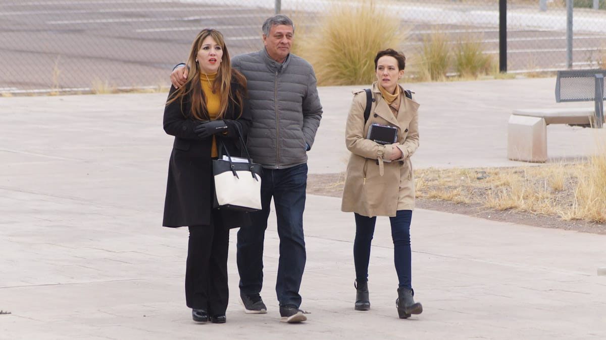 Janina Ortiz, Daniel Orozco y la abogada Elena Quintero llegando al Polo Judicial meses atrás. Janina Ortiz, Daniel Orozco y la abogada Elena Quintero llegando al Polo Judicial meses atrás.