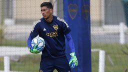 Esteban Andrada fue la gran noticia de la práctica de Boca