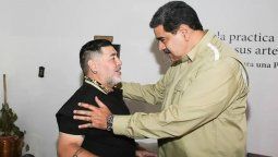 Diego Maradona se reunió con el presidente venezolano Nicolás Maduro