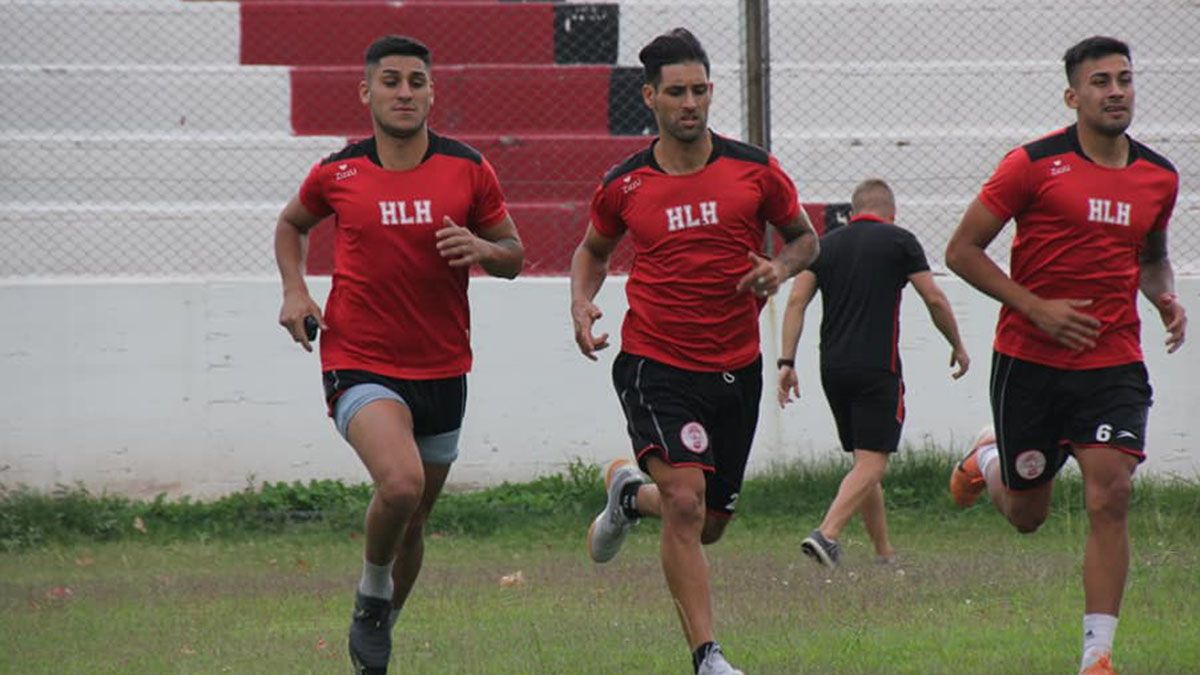 Nicolás Inostroza, trabajando en plena pretemporada.