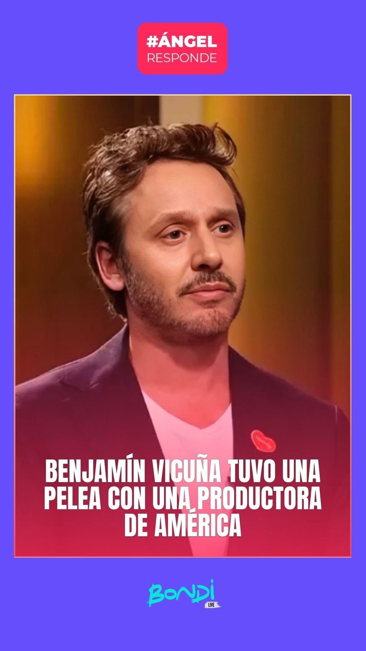 Benjamín Vicuña indignado en los Premios Martín Fierro. Benjamín Vicuña indignado en los Premios Martín Fierro.