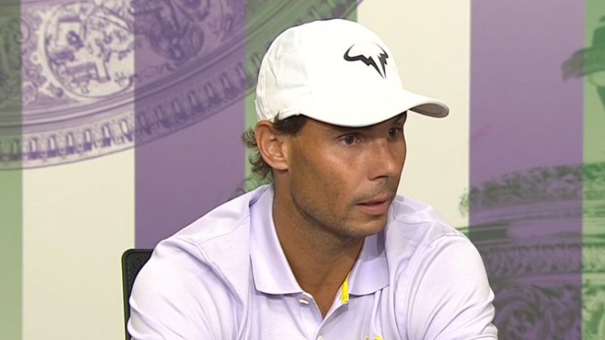 Rafa Nadal confirmó su lesión y su decisión de no jugar la semifinal de Wimbledon