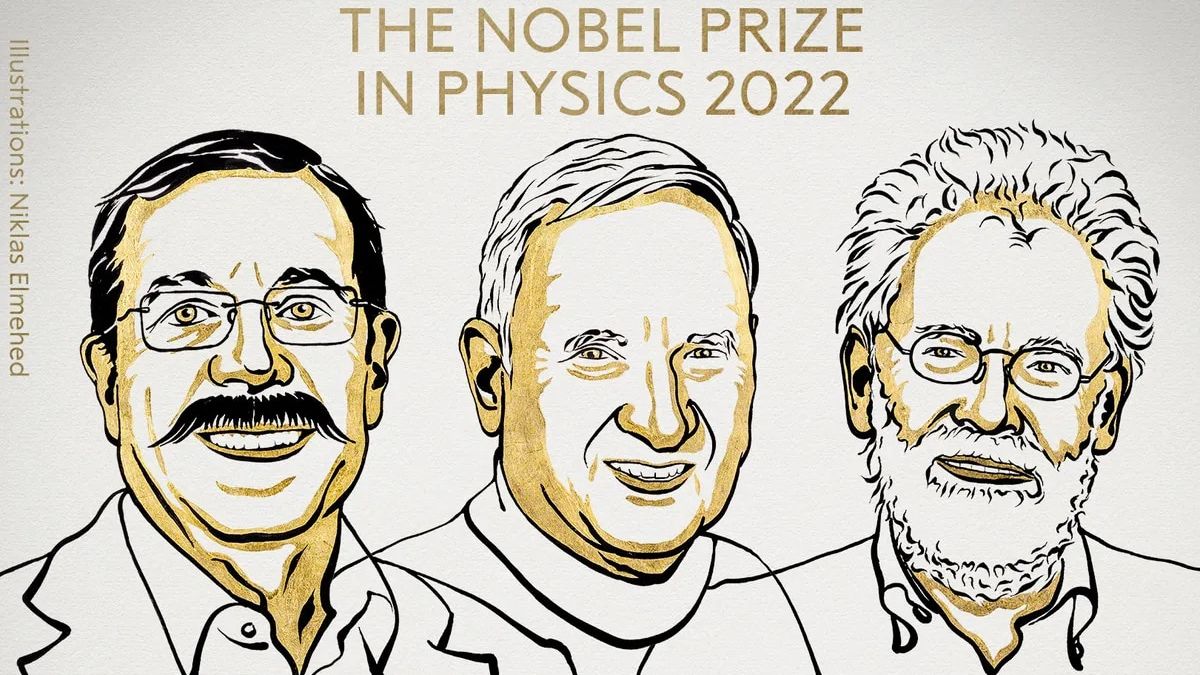 Alain Aspect (Francia), John F. Clauser (EE.UU.) y Anton Zeilinger (Alemania) son los ganadores del Premio Nobel de Física.