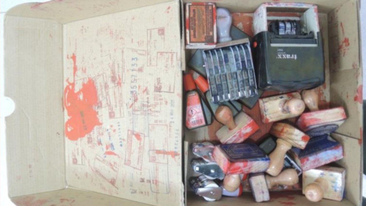 Los elementos que utilizaba el condenado en el paso Cristo Redentor. Los elementos que utilizaba el condenado en el paso Cristo Redentor.