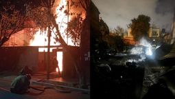Incendio en una casa de calles Higuerita y Benavente, de Guaymallén.