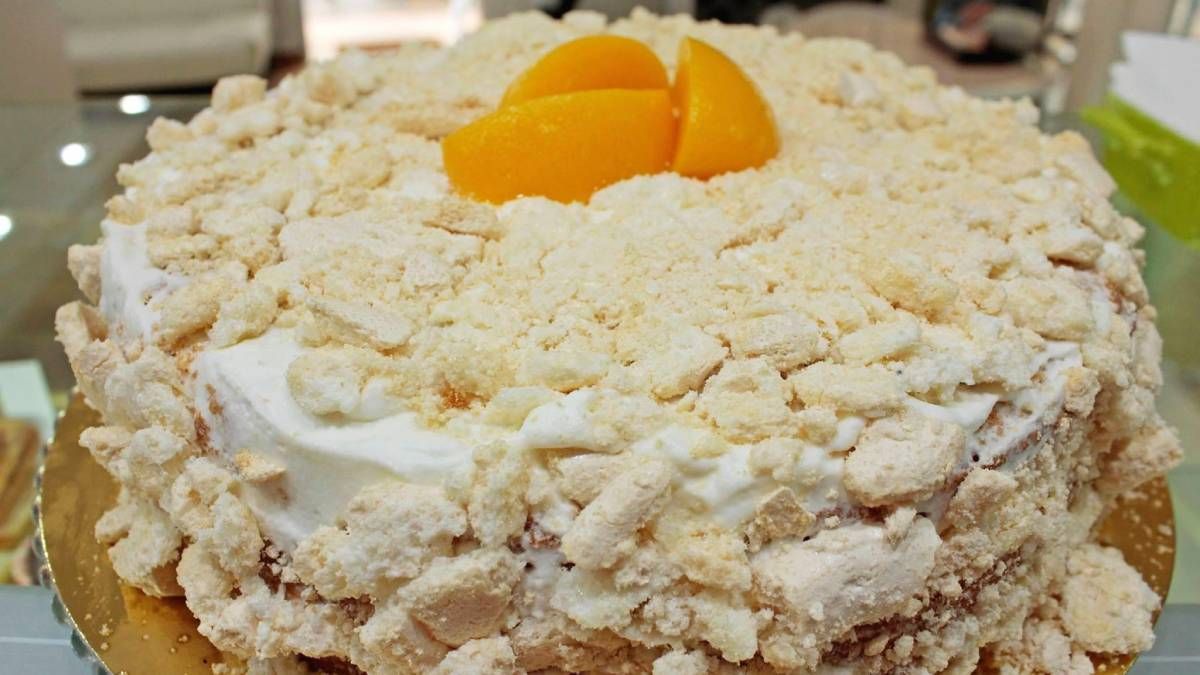 Recetas: torta chajá con durazno