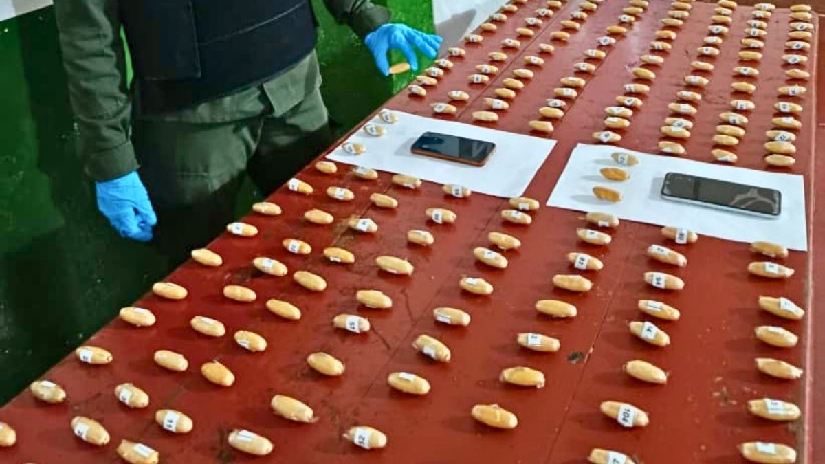 La cocaína que fue secuestrada en el procedimiento.