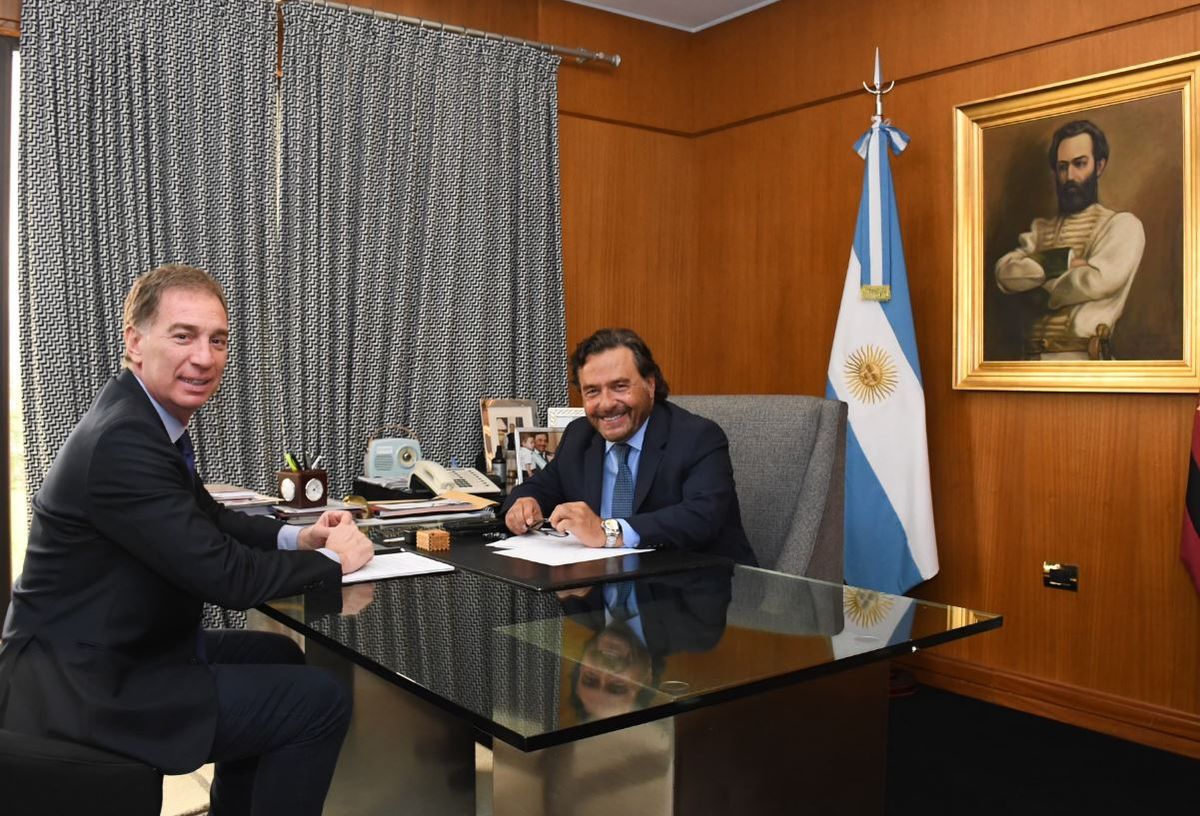 Diego Santilli y Gustavo Sáenz.