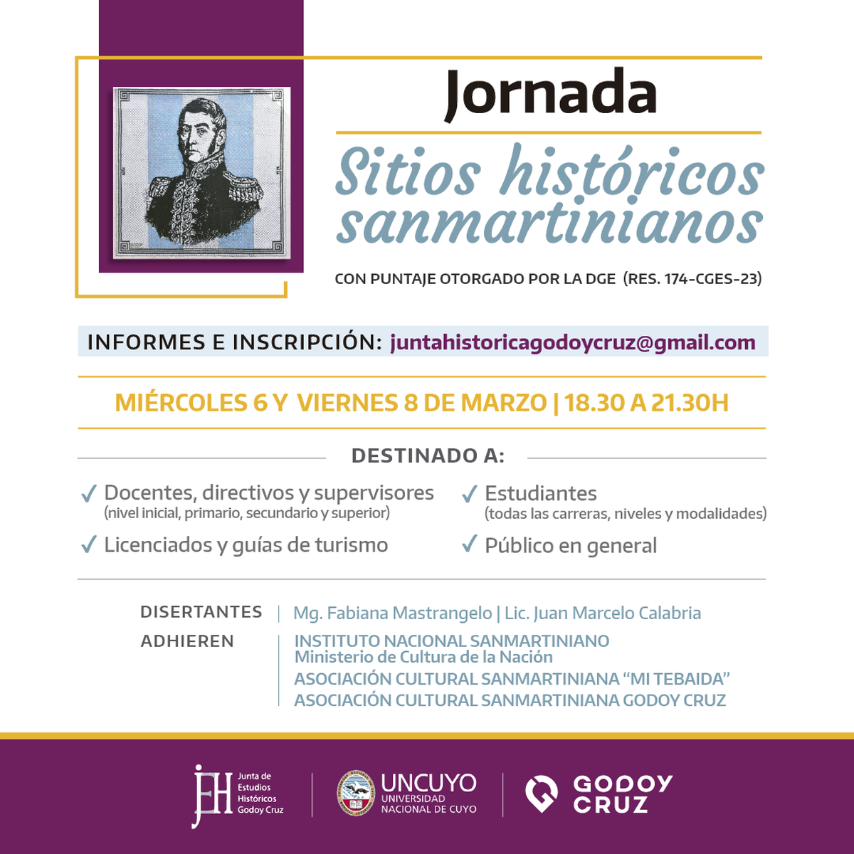 El curso será virtual el 6 y 8 de marzo de 18.30 a 21.30. Al terminar el curso se deberá presentar un trabajo final. El curso será virtual el 6 y 8 de marzo de 18.30 a 21.30. Al terminar el curso se deberá presentar un trabajo final.