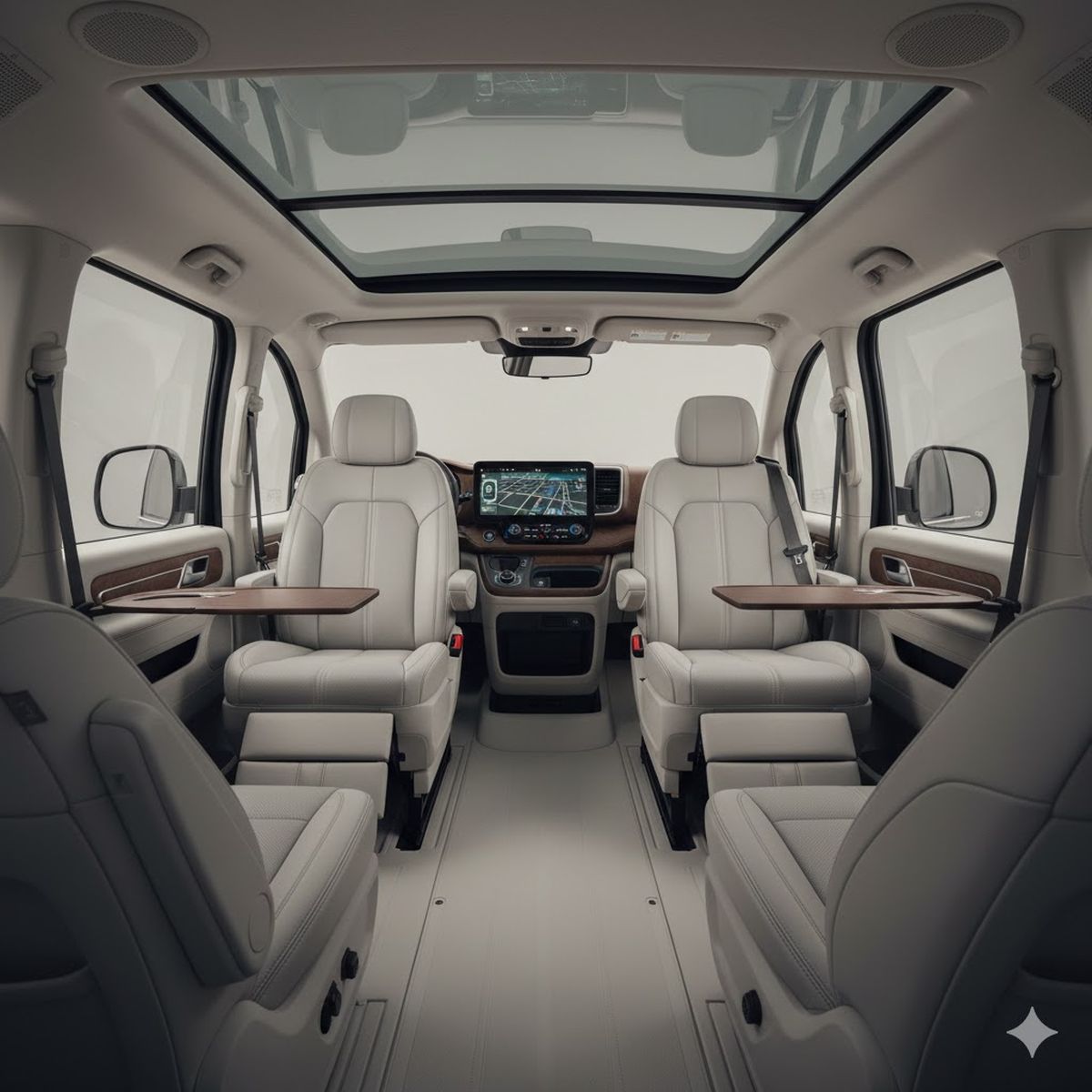 Así sería el interior de esta furgoneta, según la inteligencia artificial. Así sería el interior de esta furgoneta, según la inteligencia artificial. 