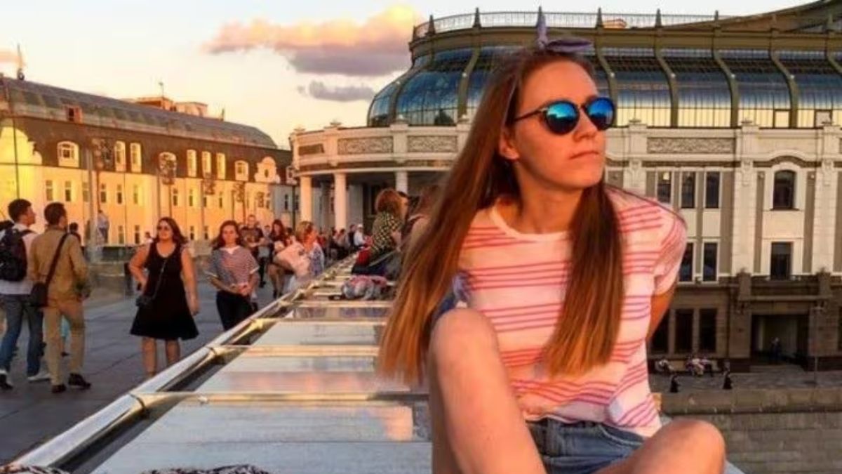 El accidente de la tiktoker quedó registrado en video. El accidente de la tiktoker quedó registrado en video.