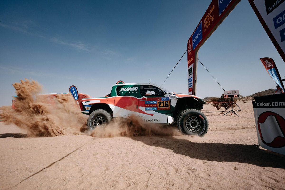 Juan Cruz Yacopini inició su quinta participación en el Rally Dakar.