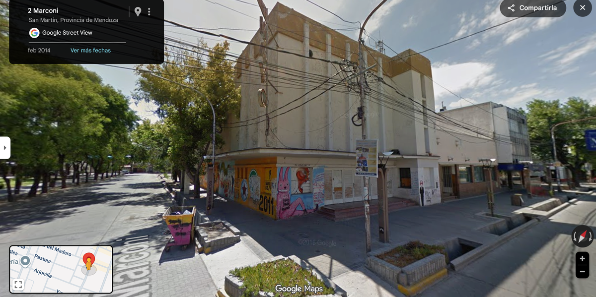 Cine Mayo, ubicado en San Martín. Cine Mayo, ubicado en San Martín.